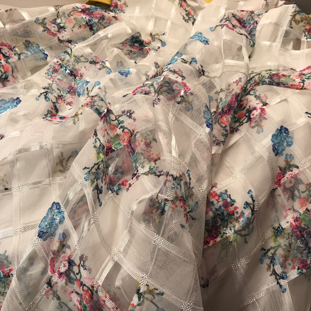 Anthropologie Maeve Ivory Garden Floral Dress NWT - Picture 7 of 8